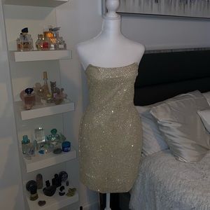 MESHKI Small Sparkly Mini Dress